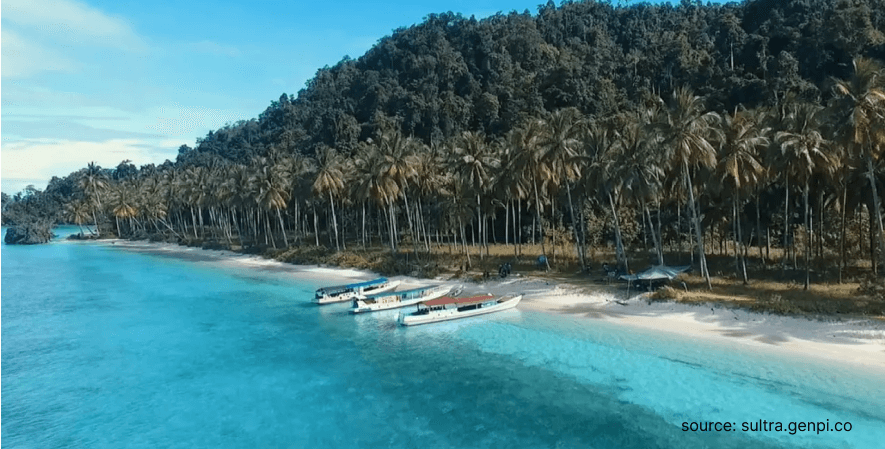 pantai pasir panjang - Pesona Raja Ampat Di Tenggara Sulawesi
