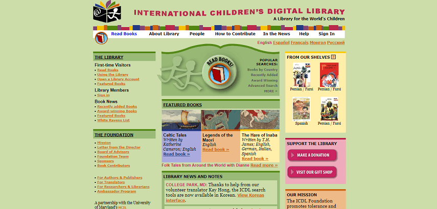 International Digital Childrens Library - Cara Asik Baca Buku Di Situs Baca Buku Online