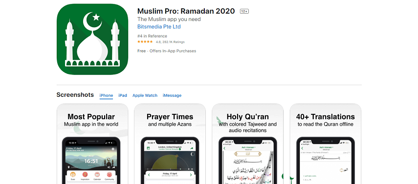 Muslim Pro - 6 Aplikasi Smartphone Penting Saat Puasa yang Perlu Dimiliki