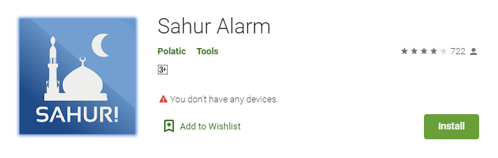 Sahur Alarm - 6 Aplikasi Smartphone Penting Saat Puasa yang Perlu Dimiliki