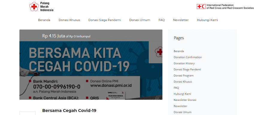 Situs Donasi PMI - Daftar Situs Donasi Bantuan Virus Corona Terpercaya