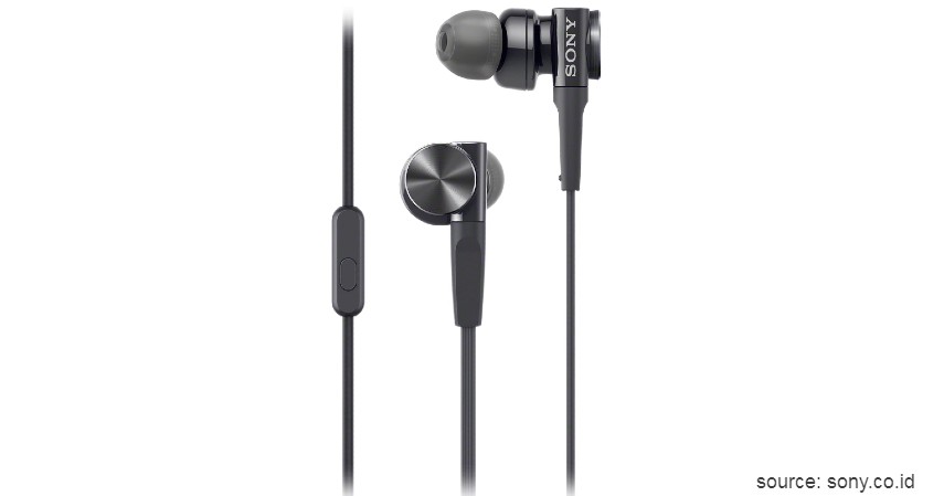 Sony In-ear Headphone MDR-XB50AP EXTRA BASS - 7 Rekomendasi Earphone Terbaik di Bawah 1 Juta