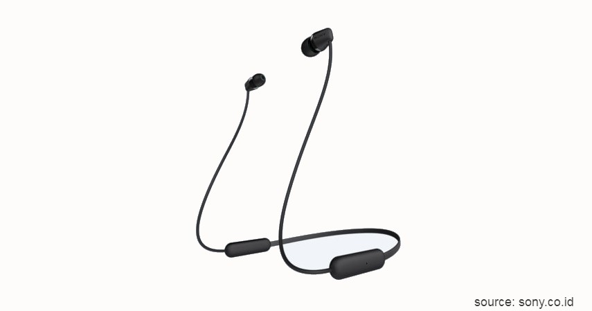 Sony Wireless In-ear Headphones WI-C200 - 7 Rekomendasi Earphone Terbaik di Bawah 1 Juta