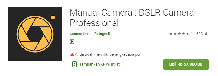 Manual Camera - Daftar Aplikasi Kamera Android Terbaik Bikin Hasil Foto Makin Ciamik