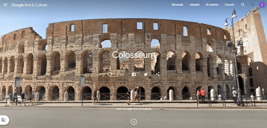 Jalan-jalan Virtual ke Colosseum Roma Italia - Jalan-Jalan Virtual Asyik dan Seru di Tengah Pandemi