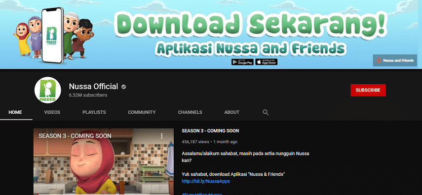 Nussa Official - 8 Channel YouTube Edukatif untuk Anak