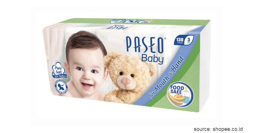 Paseo Baby Pure Soft - 10 Merek Tisu Terbaik Ini Murah dan Ramah Lingkungan