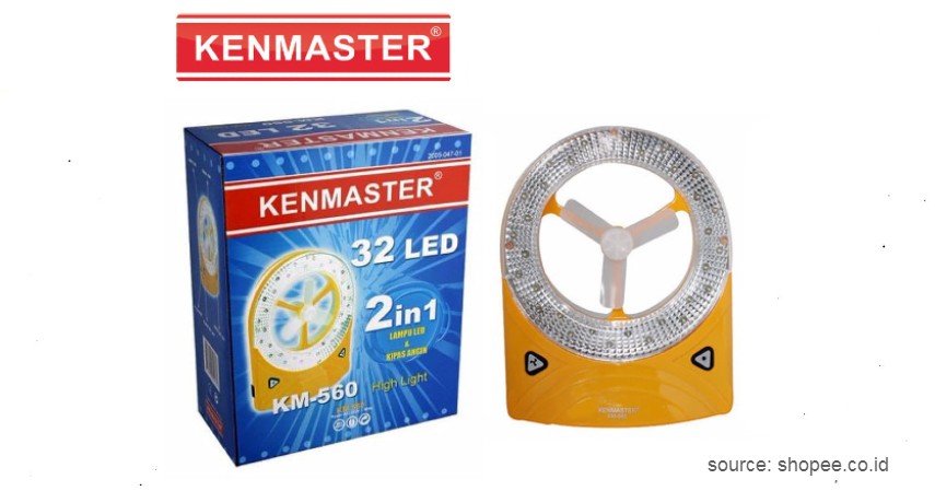 Kenmaster – KM560 - 9 Merk Lampu Emergency Terbaik, Siap Menerangi saat Listrik Padam.jpg