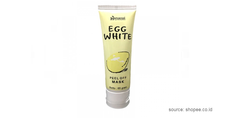 Hanasui Egg White Peel Off Mask - 10 Rekomendasi Peel Off Mask Lokal Terbaik