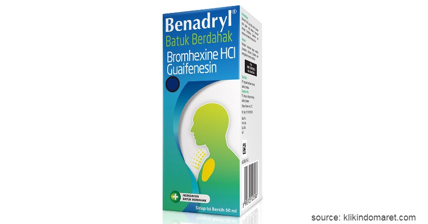 Benadryl - 10 Obat Batuk Kering dan Berdahak Paling Ampuh Beserta Harganya