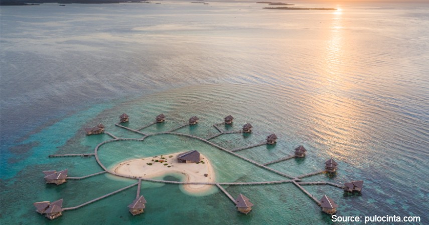 Pulo Cinta - 10 Private Island Resort Terbaik di Indonesia Pemandangan Super Indah