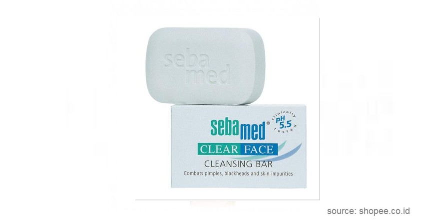 Sebamed – Clear Face Cleansing Bar - Sabun Muka Terbaik Untuk Kulit Jerawat hingga Sensitif
