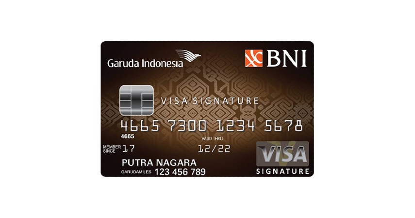 BNI Visa Garuda Indonesia Signature - 4 Kartu Kredit Terbaik untuk Mengumpulkan Miles
