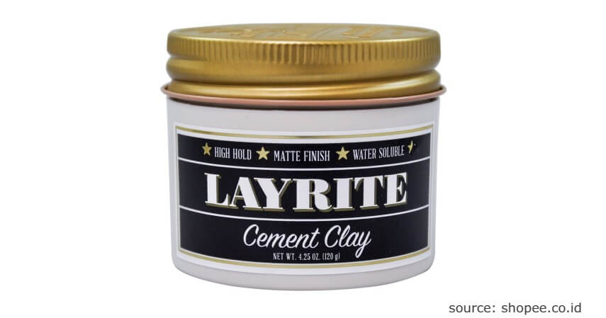 Layrite Cement Hair Clay Pomade - 7 Rekomendasi Hair Clay Khusus Pria