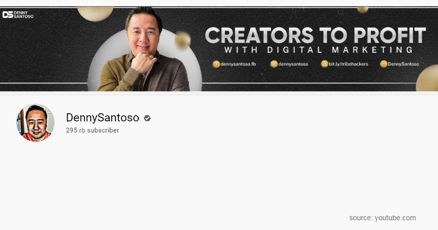 Denny Santoso - Channel Youtube Belajar Entrepreneurship