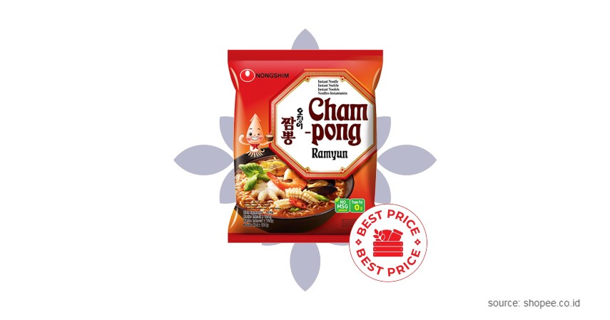 Nongshim Champong Noodle Soup - Mi Instan Korea
