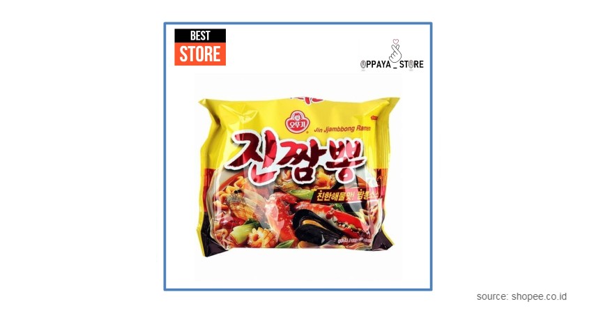 Ottogi Jin Jjambbong Spicy Seafood Ramen - Mi Instan Korea