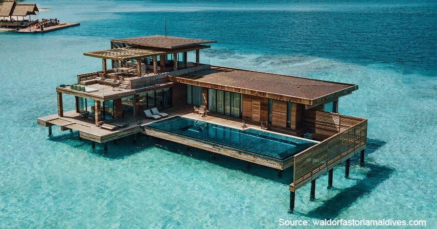 Waldorf Astoria Maldives Ithaafushi South Male Atoll Maldives - 5 Hotel Terbaik di Dunia untuk Liburan Impian