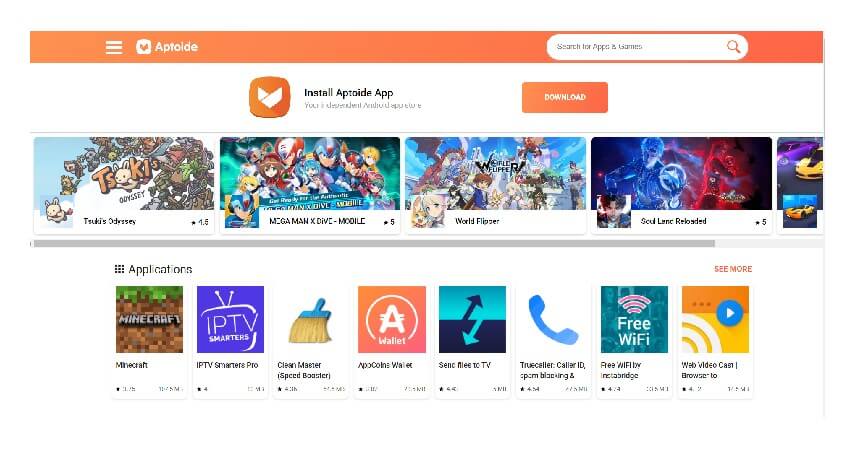 Aptoide - 11 Situs Download APK Aman dan Gratis