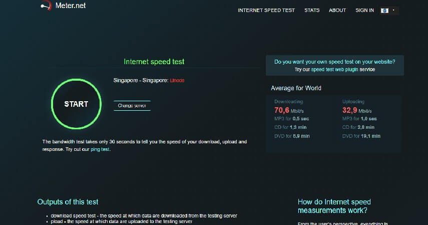 Cara Cek Kecepatan Internet Melalui Website Meter net