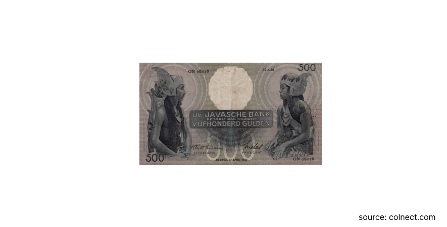 3. Uang Rp500 Gulden - 10 Daftar Uang Kuno