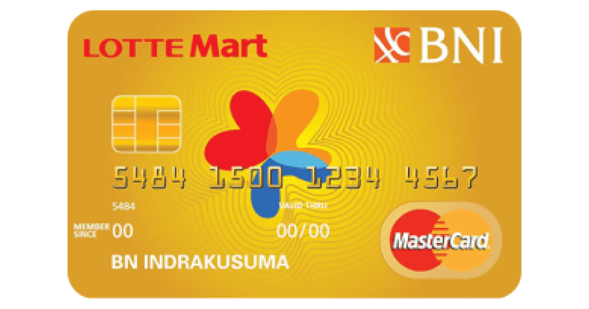 BNI Mastercard Lottemart Gold @card snippet