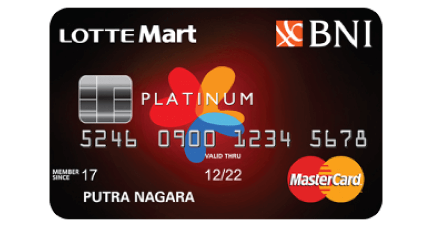 BNI Mastercard Lottemart Platinum @card snippet