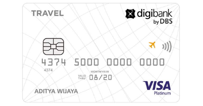 digibank Visa Travel Platinum @card snippet