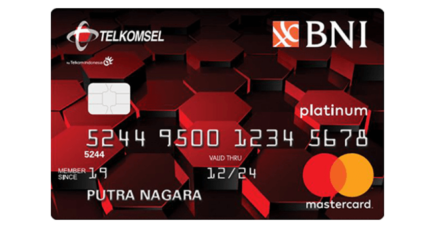 BNI Telkomsel Mastercard Platinum @card snippet