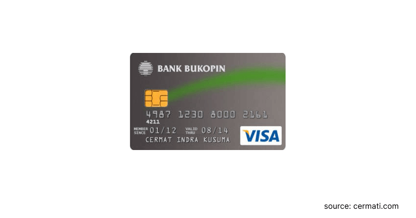 1. Bukopin Visa Classic -Daftar Bank Penyedia Kartu Kredit Perdana