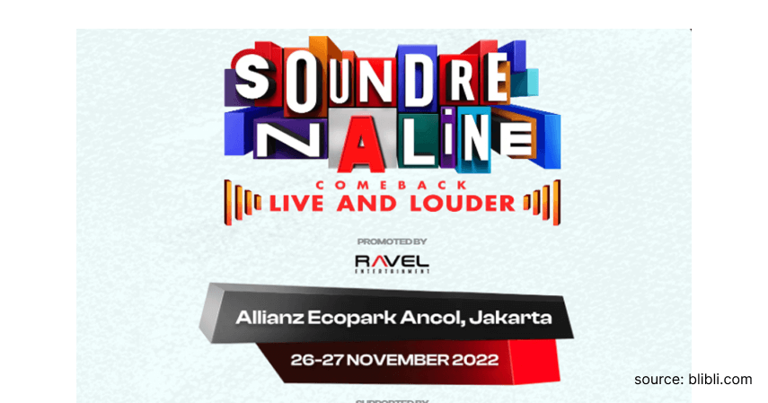 Soundrenaline 2022 - Daftar Konser Akhir Tahun 2022