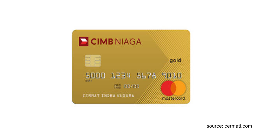 5. CIMB Niaga MasterCard Gold - Jenis-Jenis Kartu Kredit CIMB Niaga