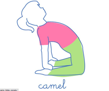 the camel Gerakan Yoga