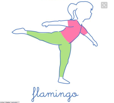 the flamingo Gerakan Yoga