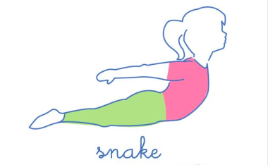 the snake Gerakan Yoga