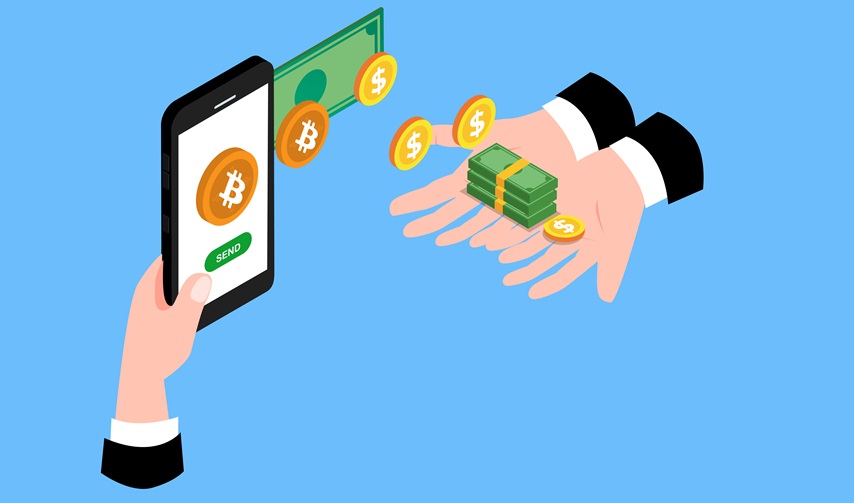 people-buy-sell-cryptocurrency-bitcoin-with-us-dollar-using-mobile-phone